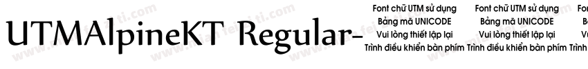 UTMAlpineKT Regular字体转换